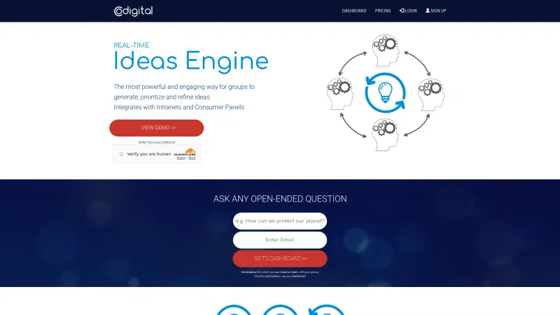 Homepage of Codigital