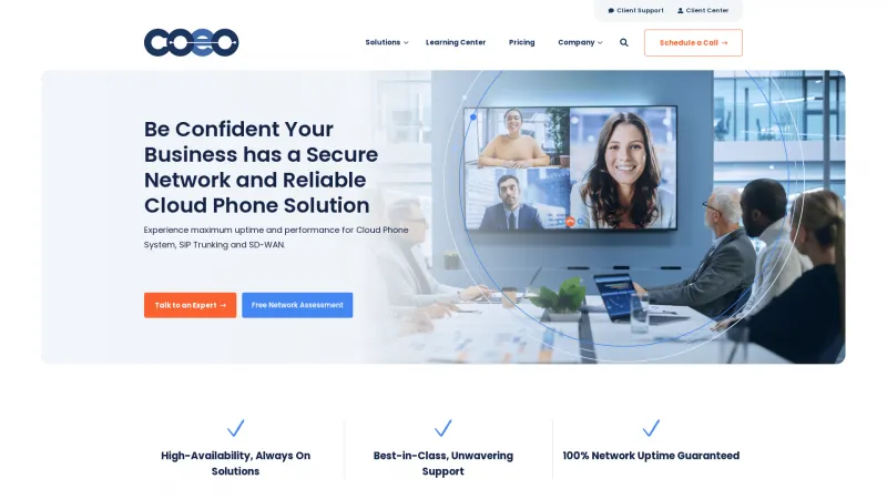 Homepage of Coeo