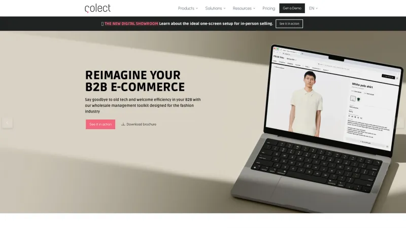 Homepage of Colect