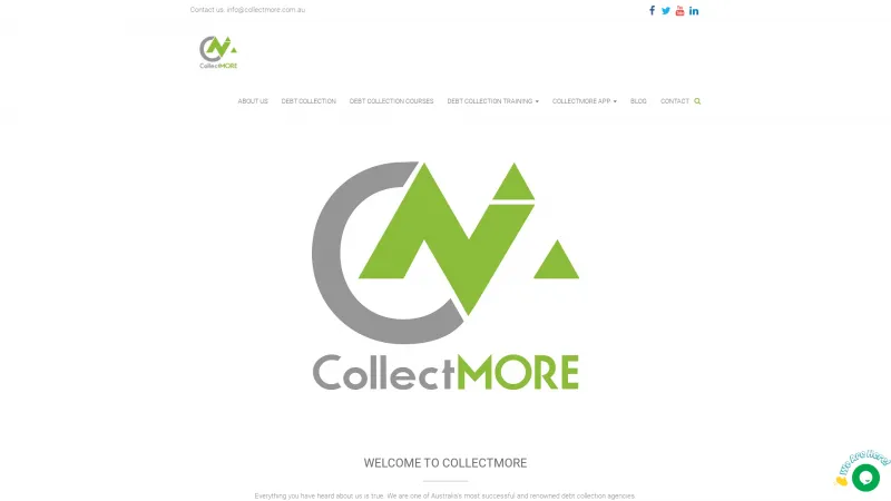 Homepage of CollectMORE 2.0