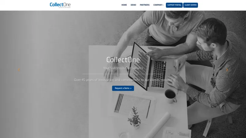 Homepage of CollectOne