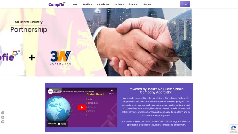 Homepage of Compfie