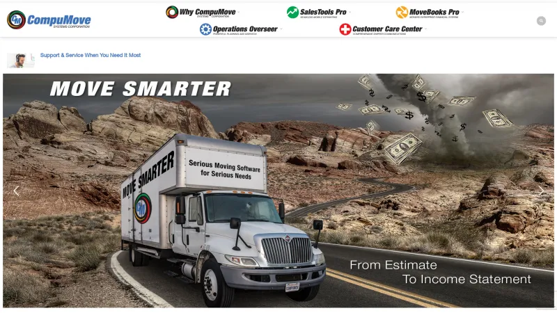 Homepage of CompuMove