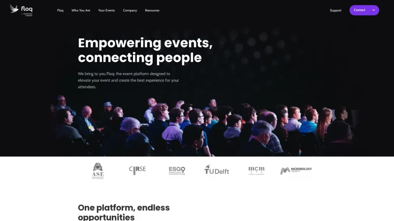 Homepage of Conference Compass