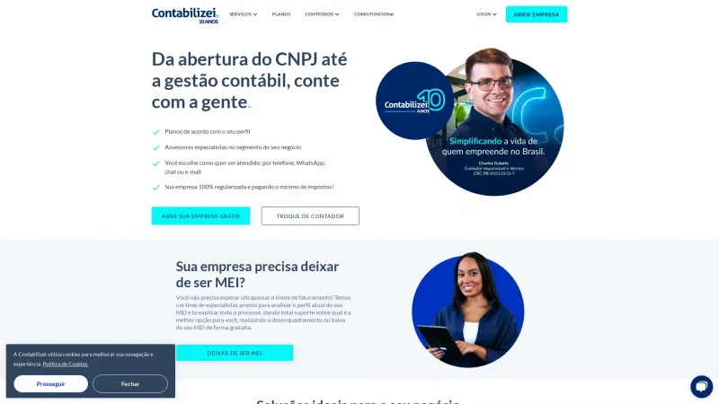 Homepage of Contabilizei