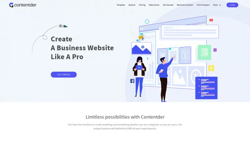 Homepage of Contentder