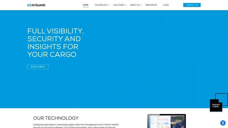 Homepage of Contguard