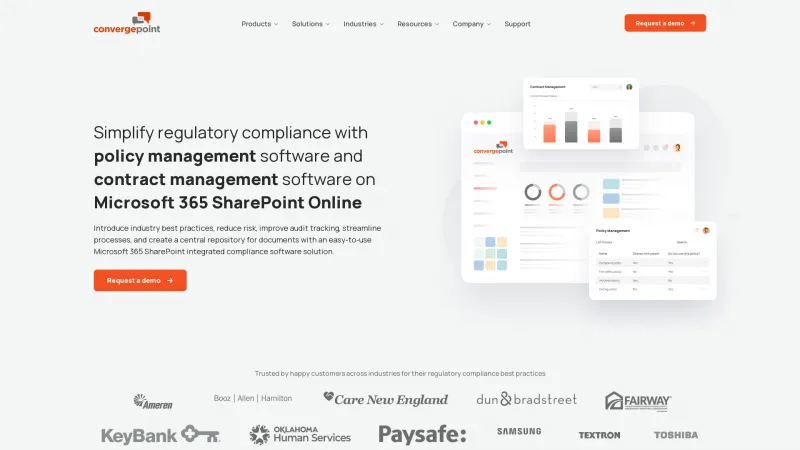 Homepage of ConvergePoint