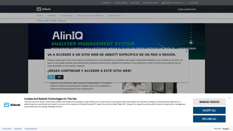 Homepage of AlinIQ AMS