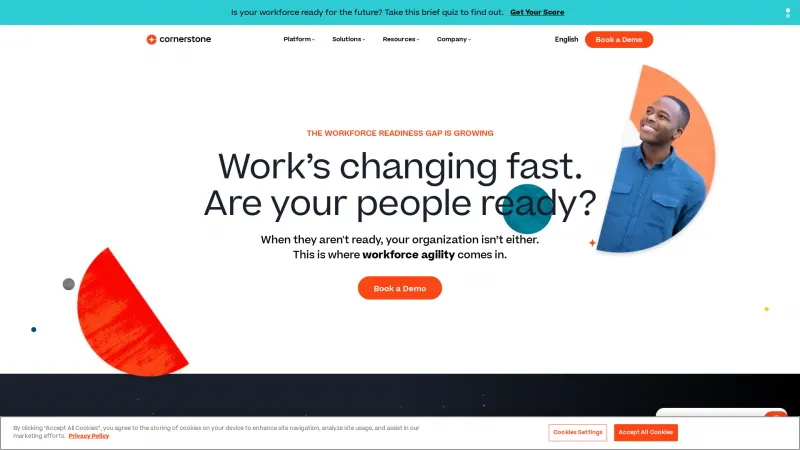 Homepage of Cornerstone HR