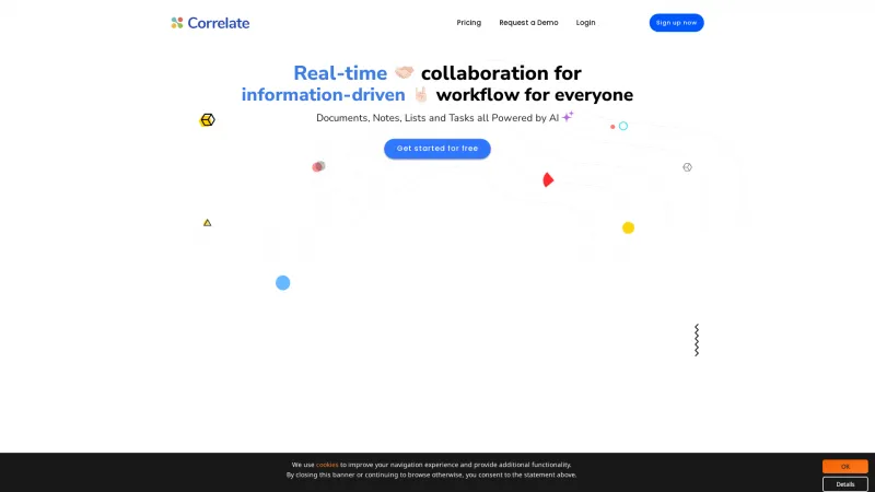 Homepage of Correlate