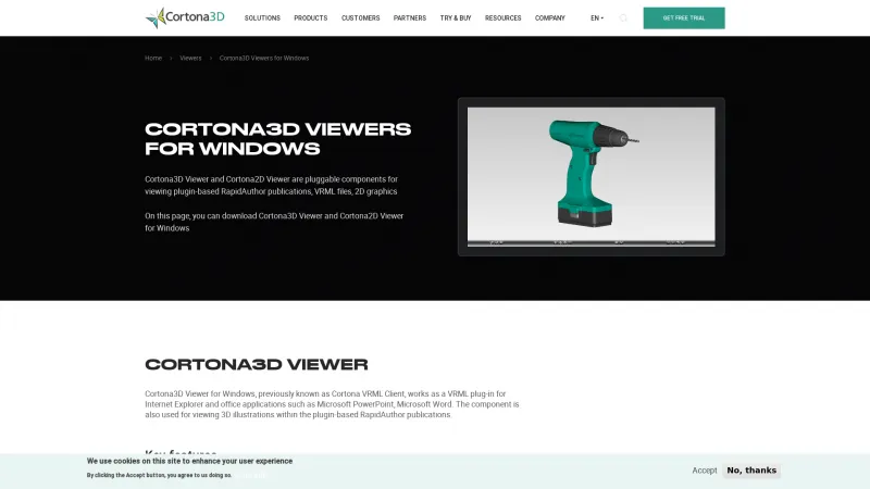 Homepage of Cortona2D Viewer