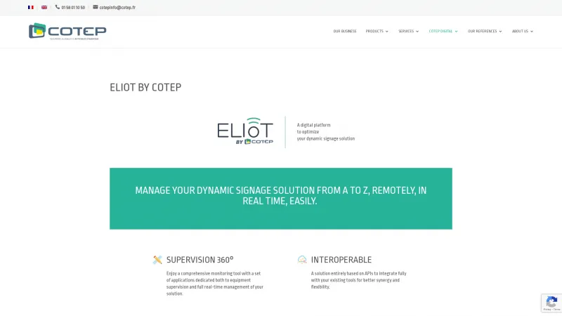 Homepage of ELIoT