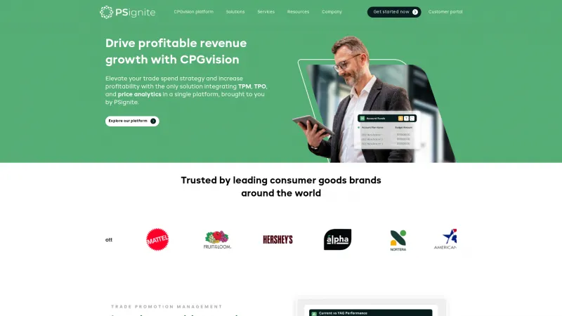 Homepage of CPGvision