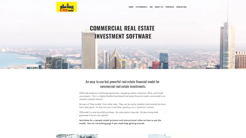 Homepage of CREmodel