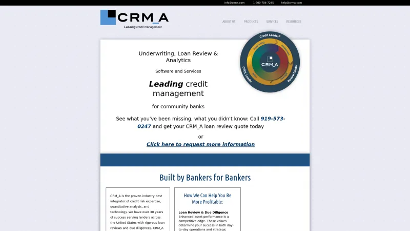 Homepage of CRMA