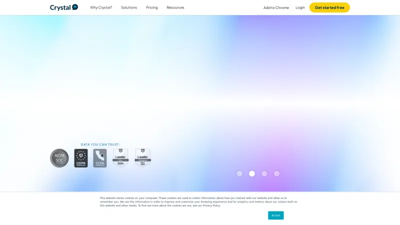 Homepage of Crystal