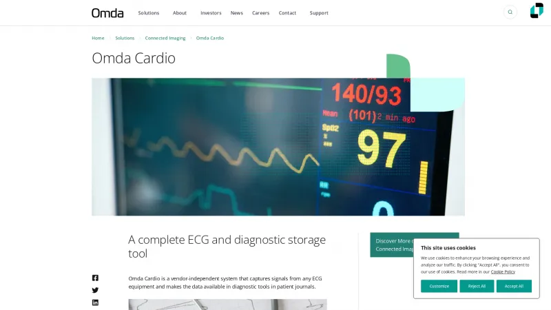 Homepage of CSAM Cardio