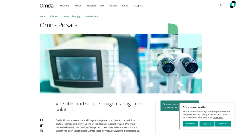 Homepage of CSAM Picsara