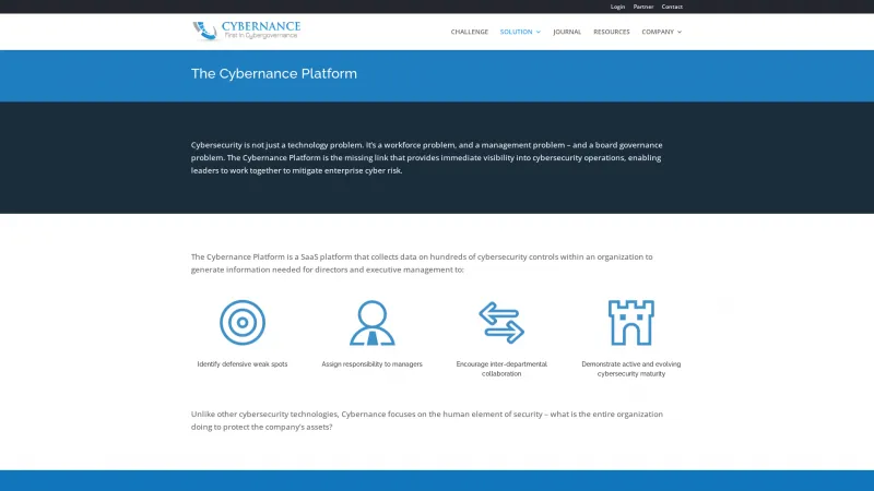 Homepage of Cybernance