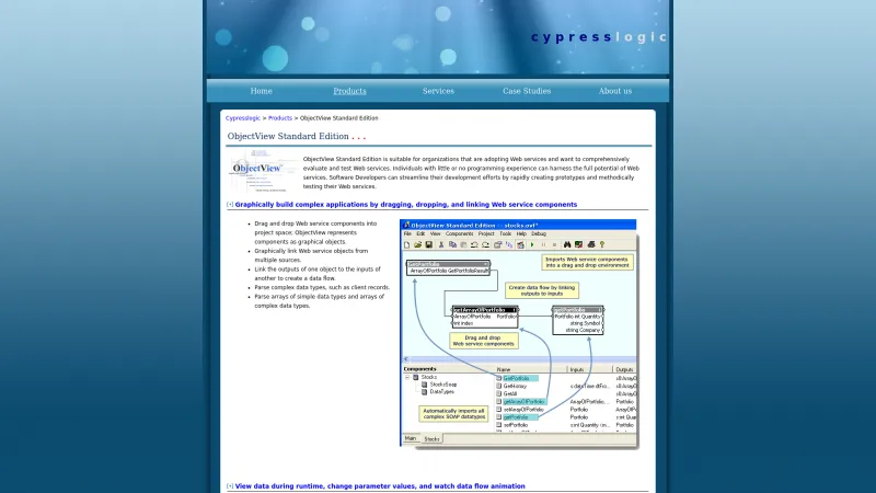 Homepage of ObjectView