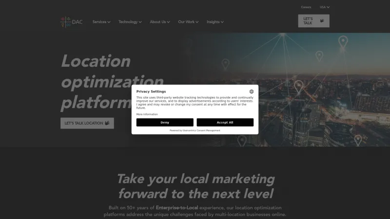 Homepage of DAC Reputation Management