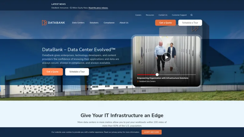 Homepage of DataBank