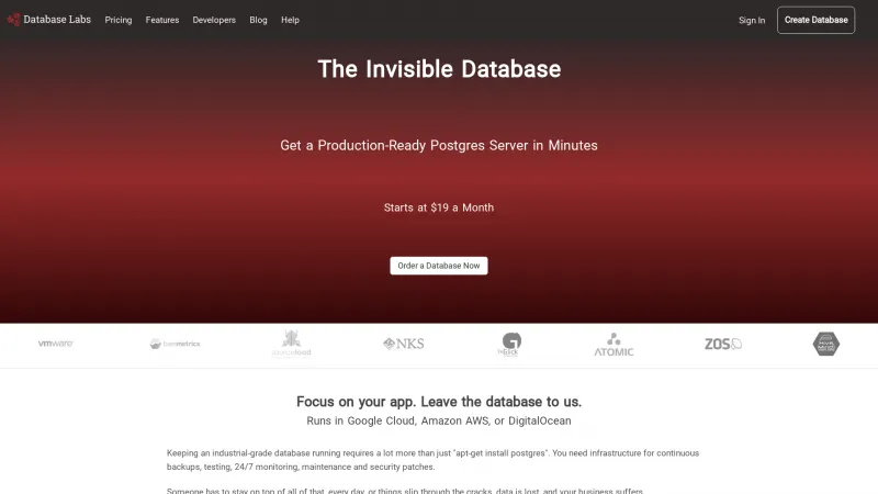 Homepage of Database Labs