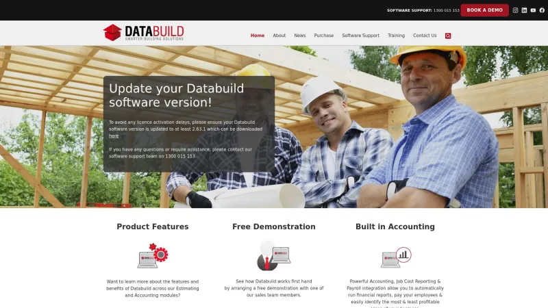 Homepage of Databuild