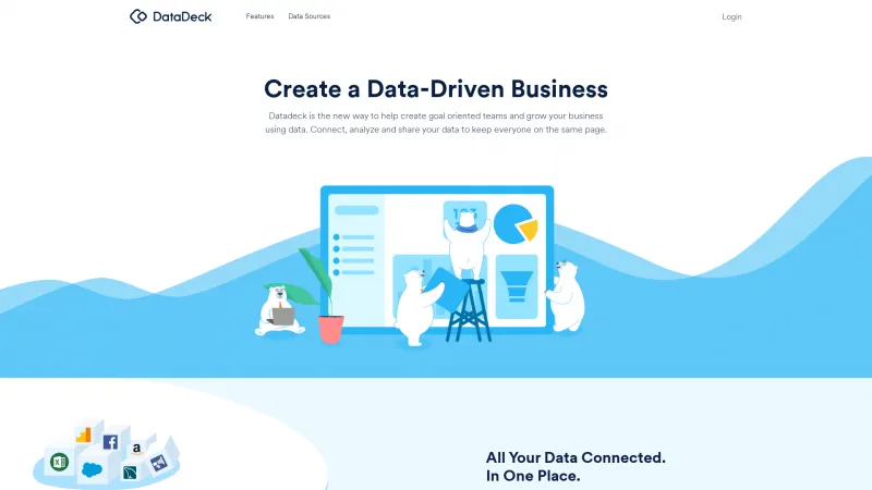 Homepage of Datadeck