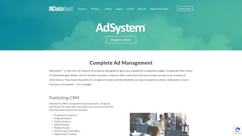 Homepage of AdSystem