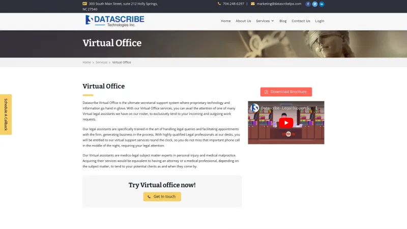 Homepage of Datascribe LPO