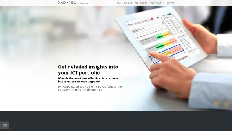 Homepage of Dataviso Roadmaps Planner