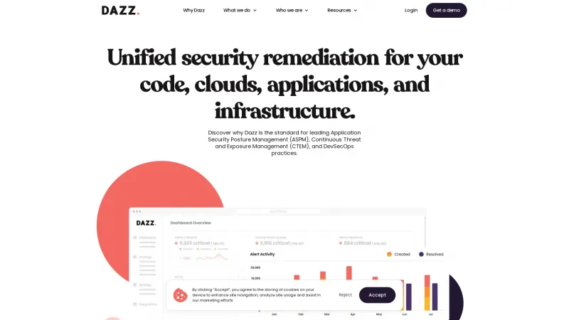 Homepage of Dazz