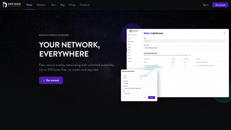 Homepage of Nebula