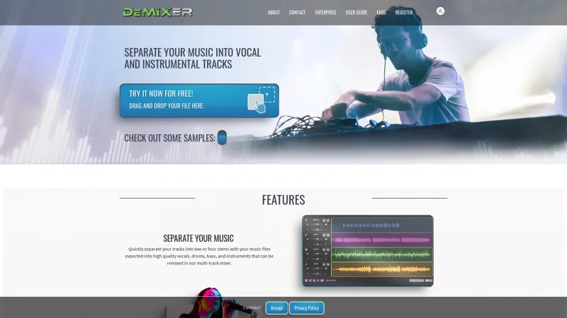 Homepage of Demixer