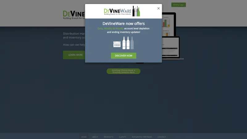 Homepage of DeVineWare