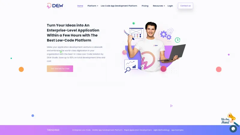 Homepage of DEW