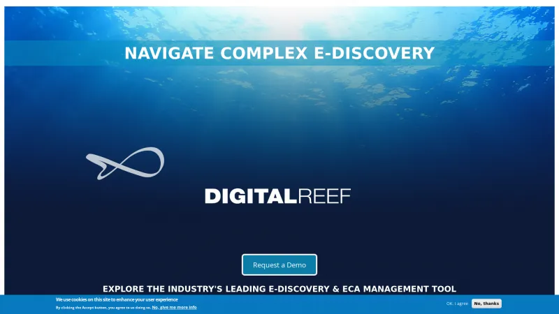 Homepage of Digital Reef