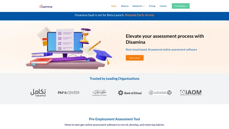 Homepage of Disamina