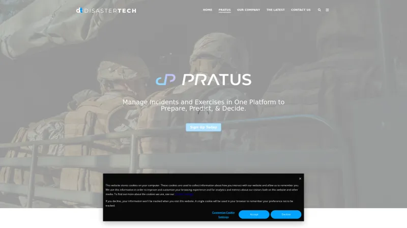 Homepage of PRATUS