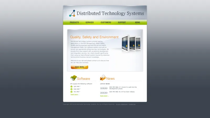 Homepage of QSE Integrated Management