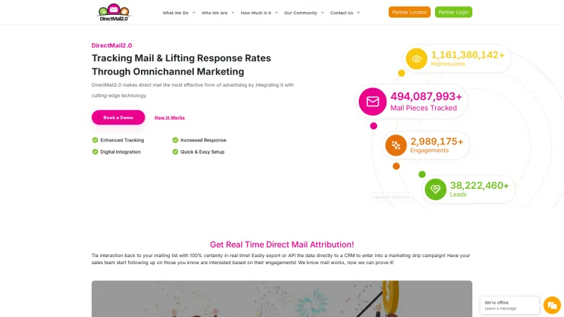 Homepage of DirectMail2.0