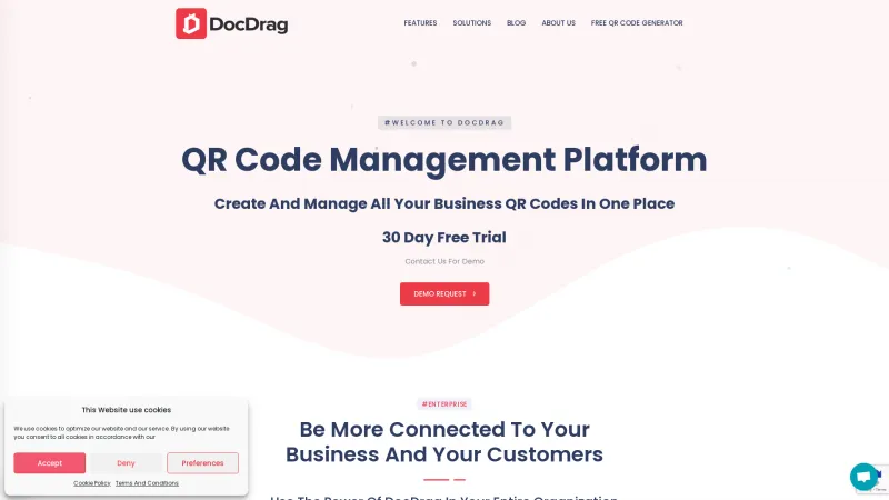 Homepage of DocDrag