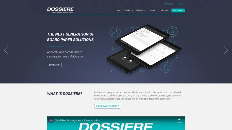 Homepage of Dossiere