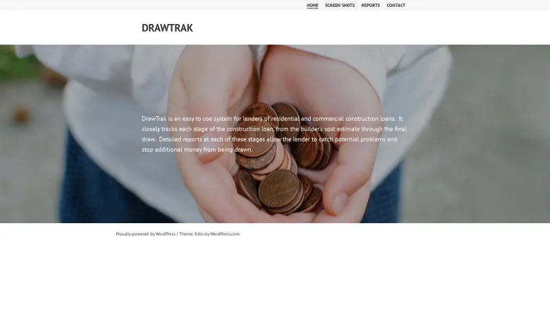 Homepage of DrawTrak