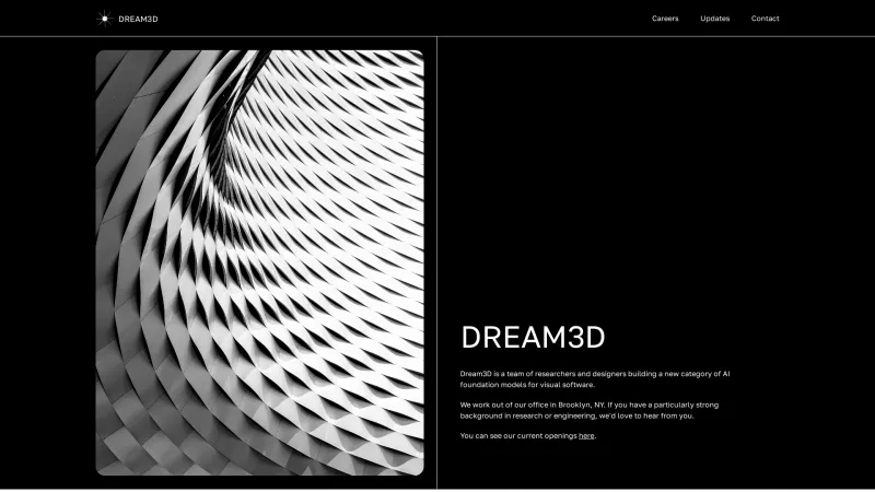 Homepage of Dream3D