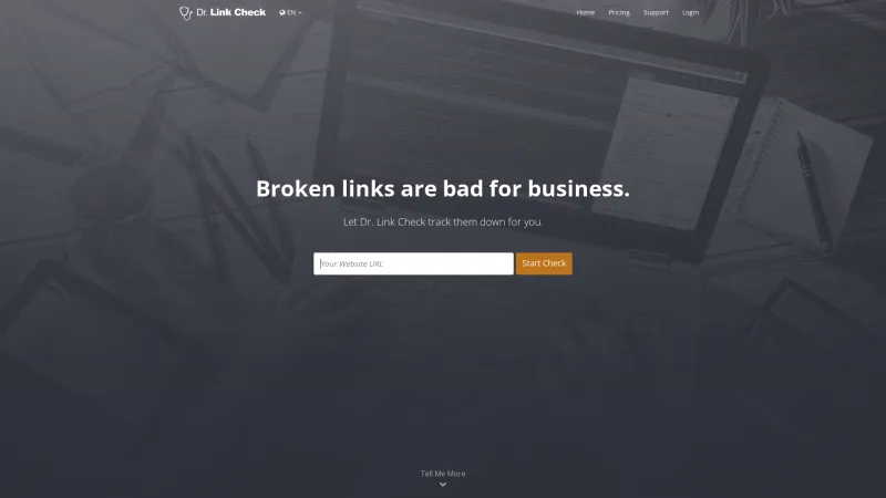 Homepage of Dr. Link Check