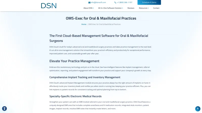 Homepage of OMS-Exec