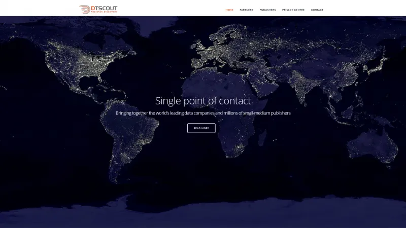 Homepage of DTScout